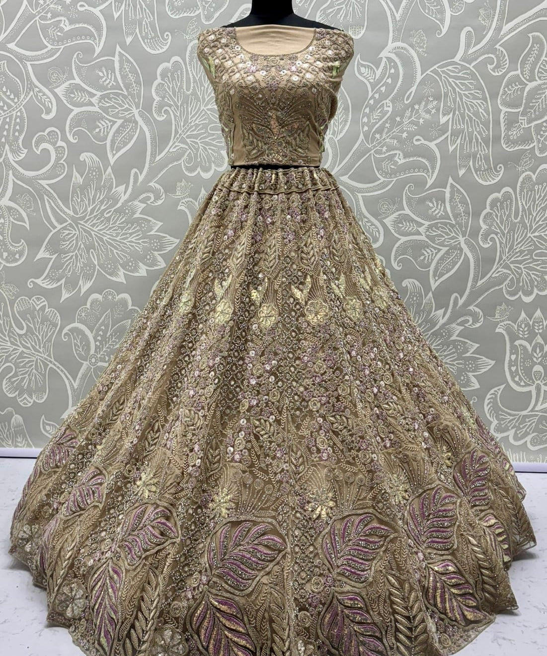 Magnificent Embroidered Bridal Lehengha