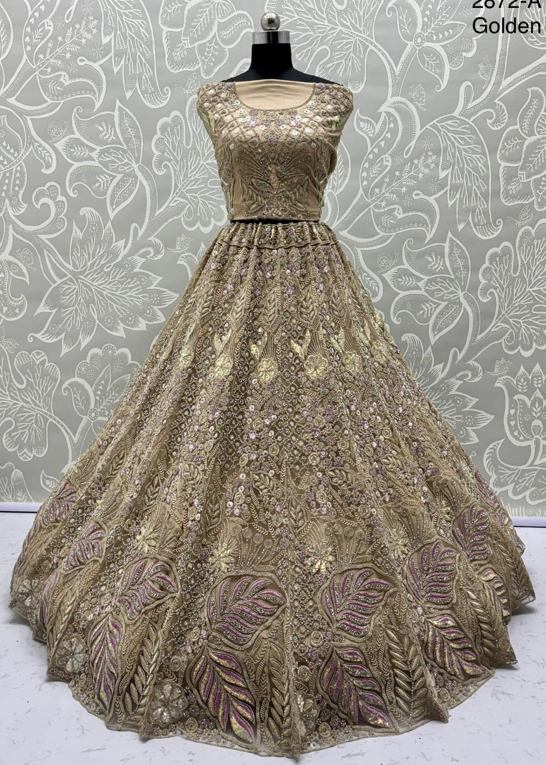 Magnificent Embroidered Bridal Lehengha