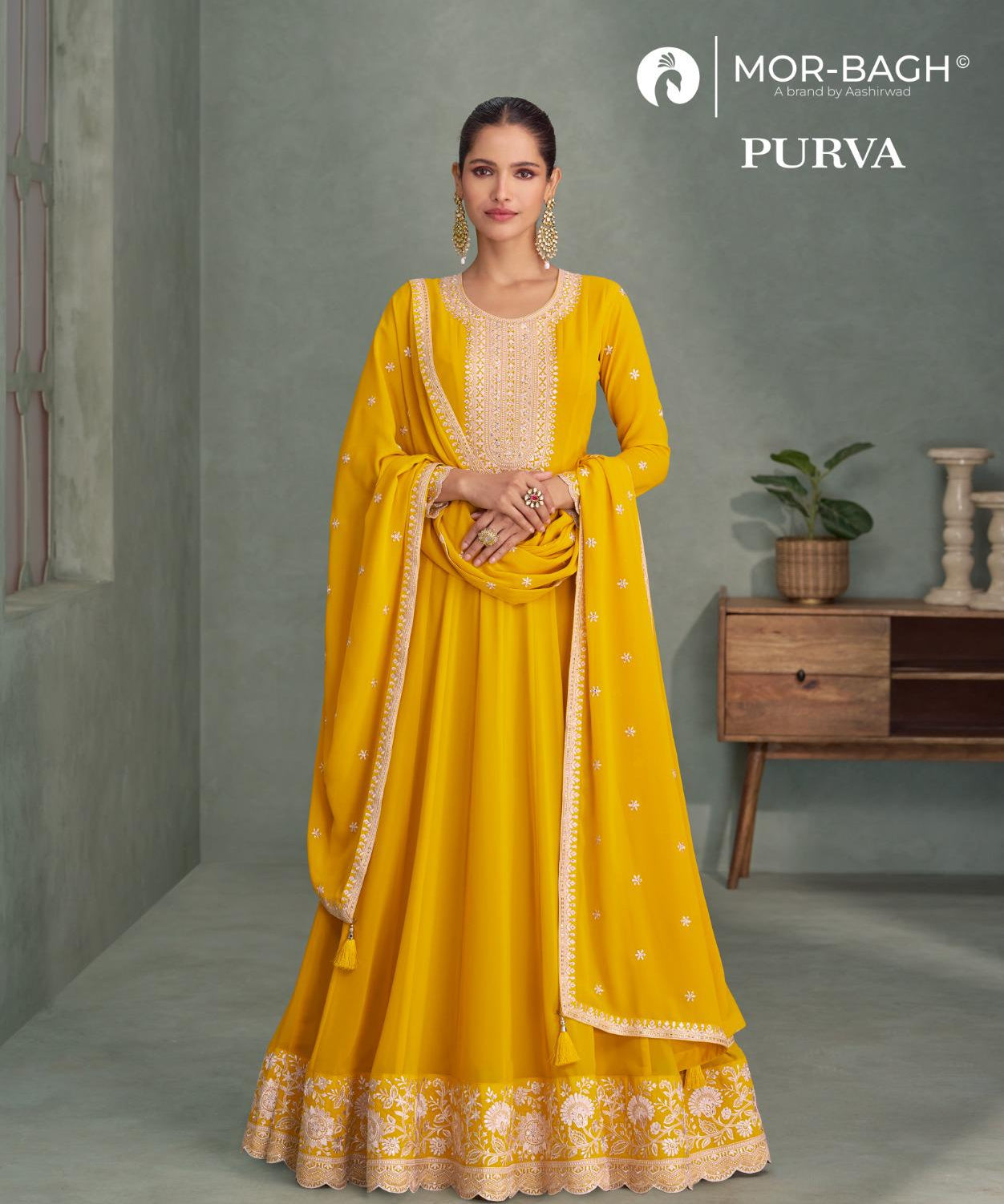 Aashirwad Purva Anarkali Suit