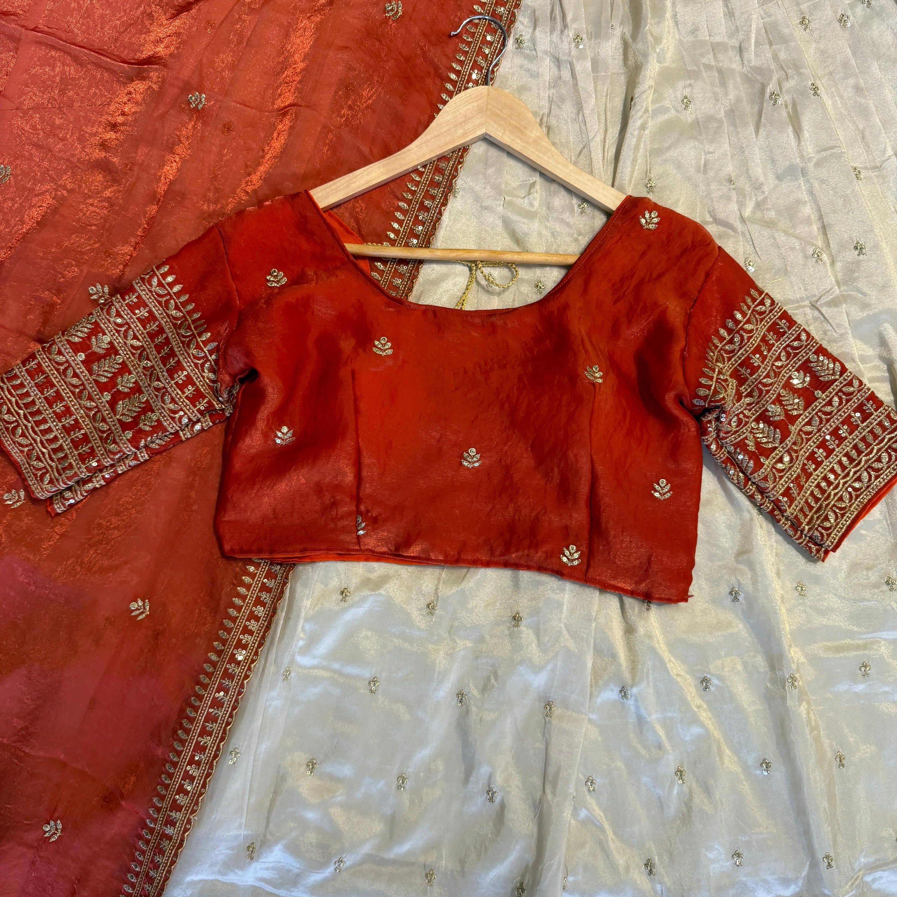 Traditional Tissue Silk Lehenga Choli