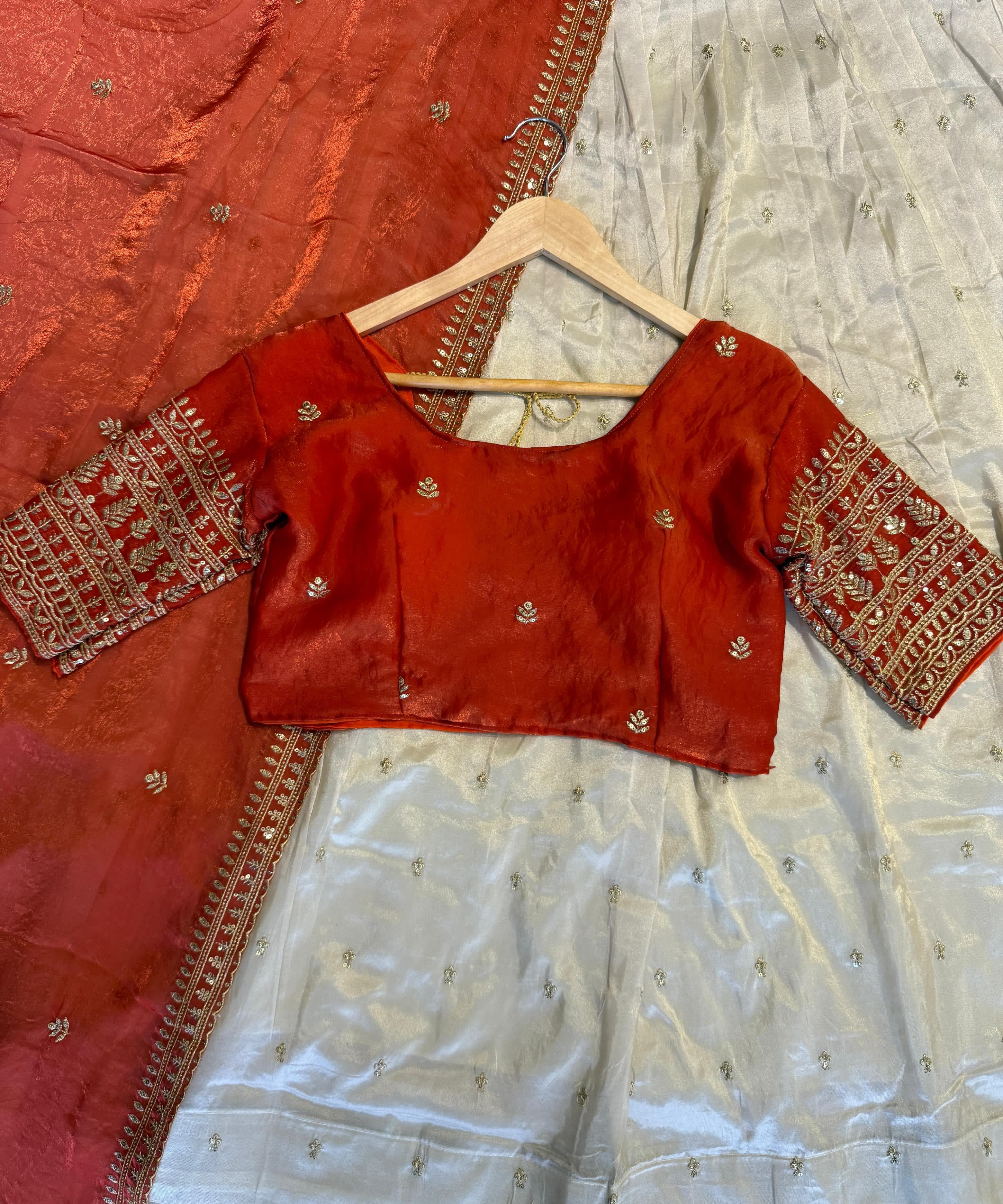 Traditional Tissue Silk Lehenga Choli