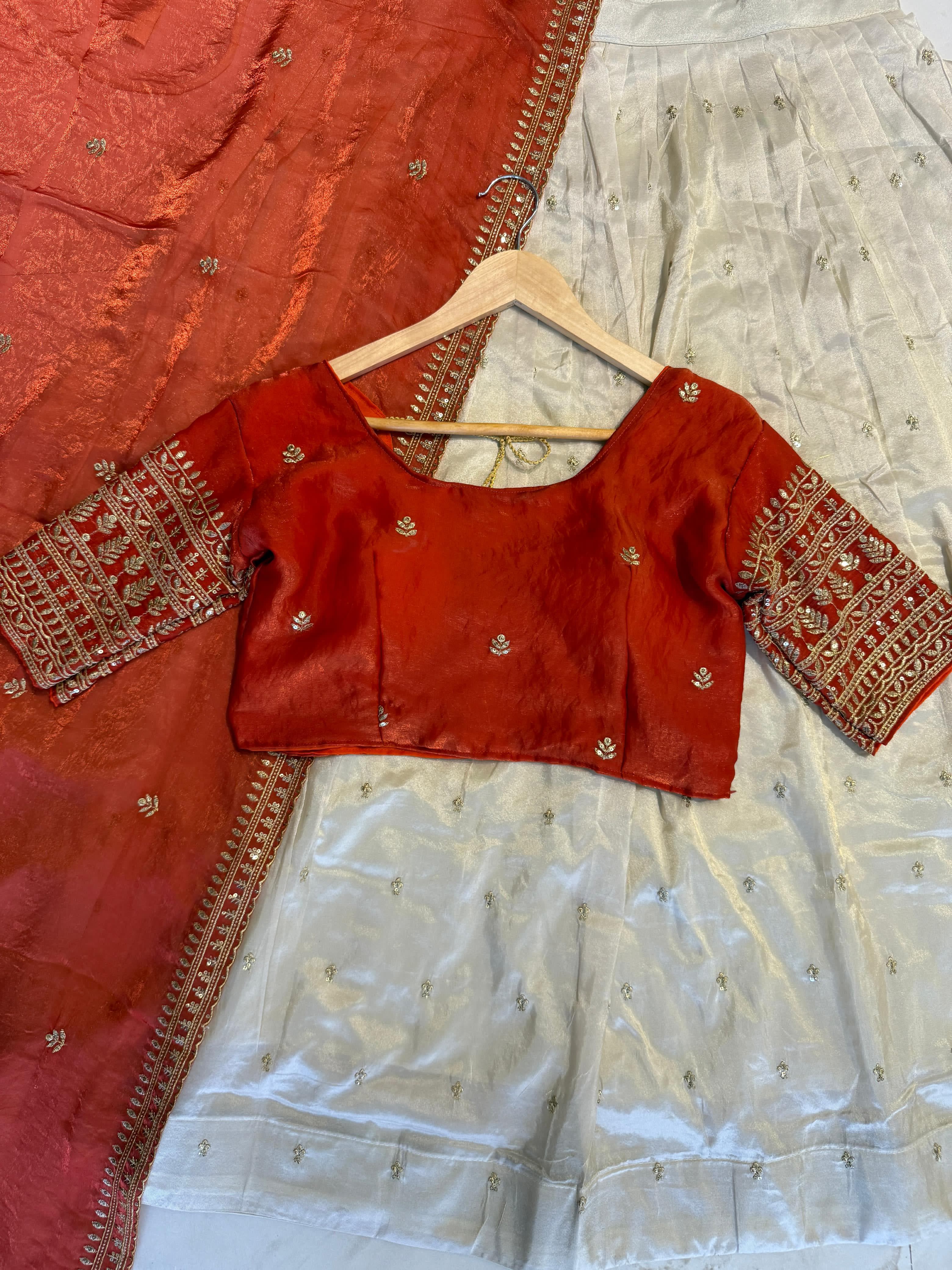 Traditional Tissue Silk Lehenga Choli