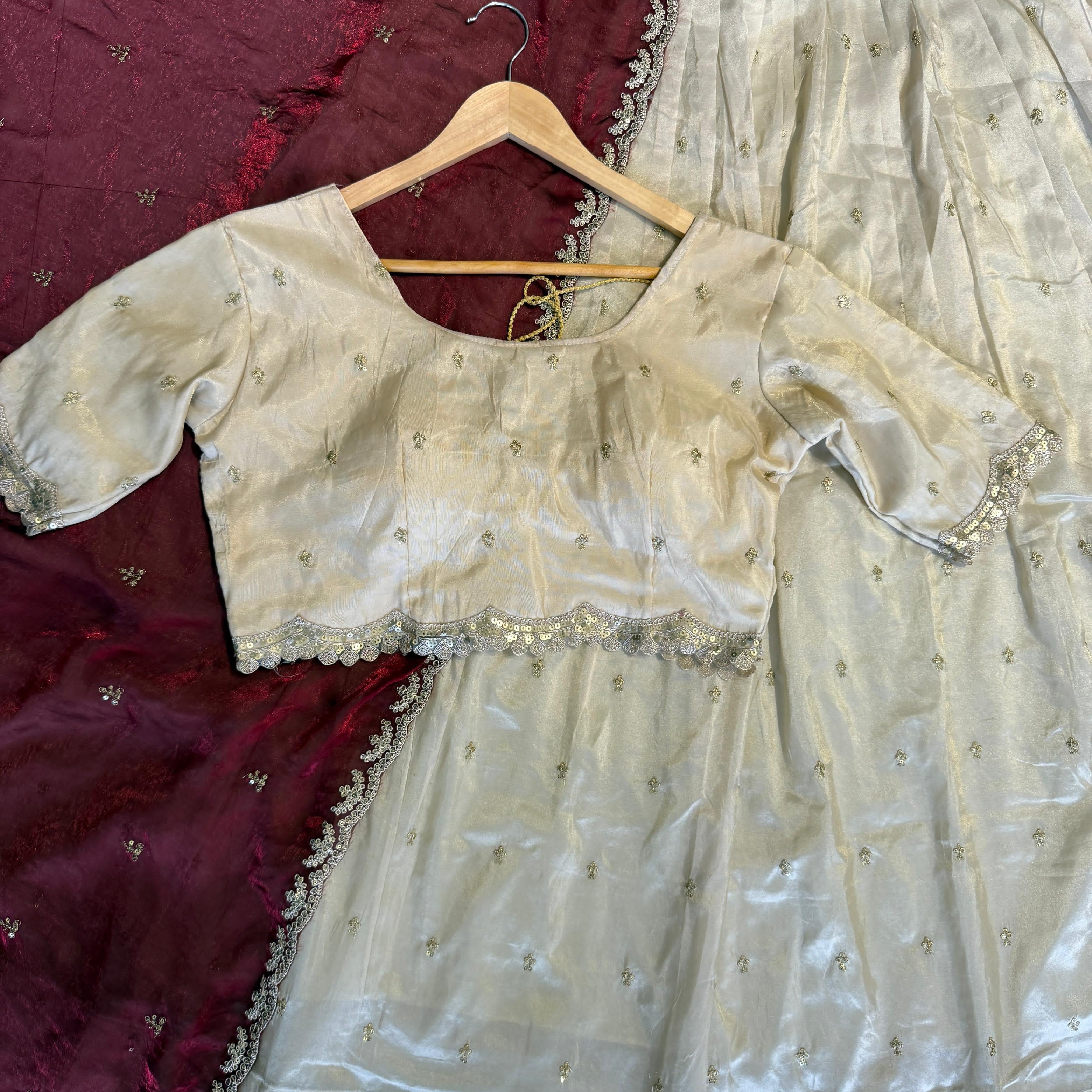 Traditional Tissue Silk Lehenga Choli