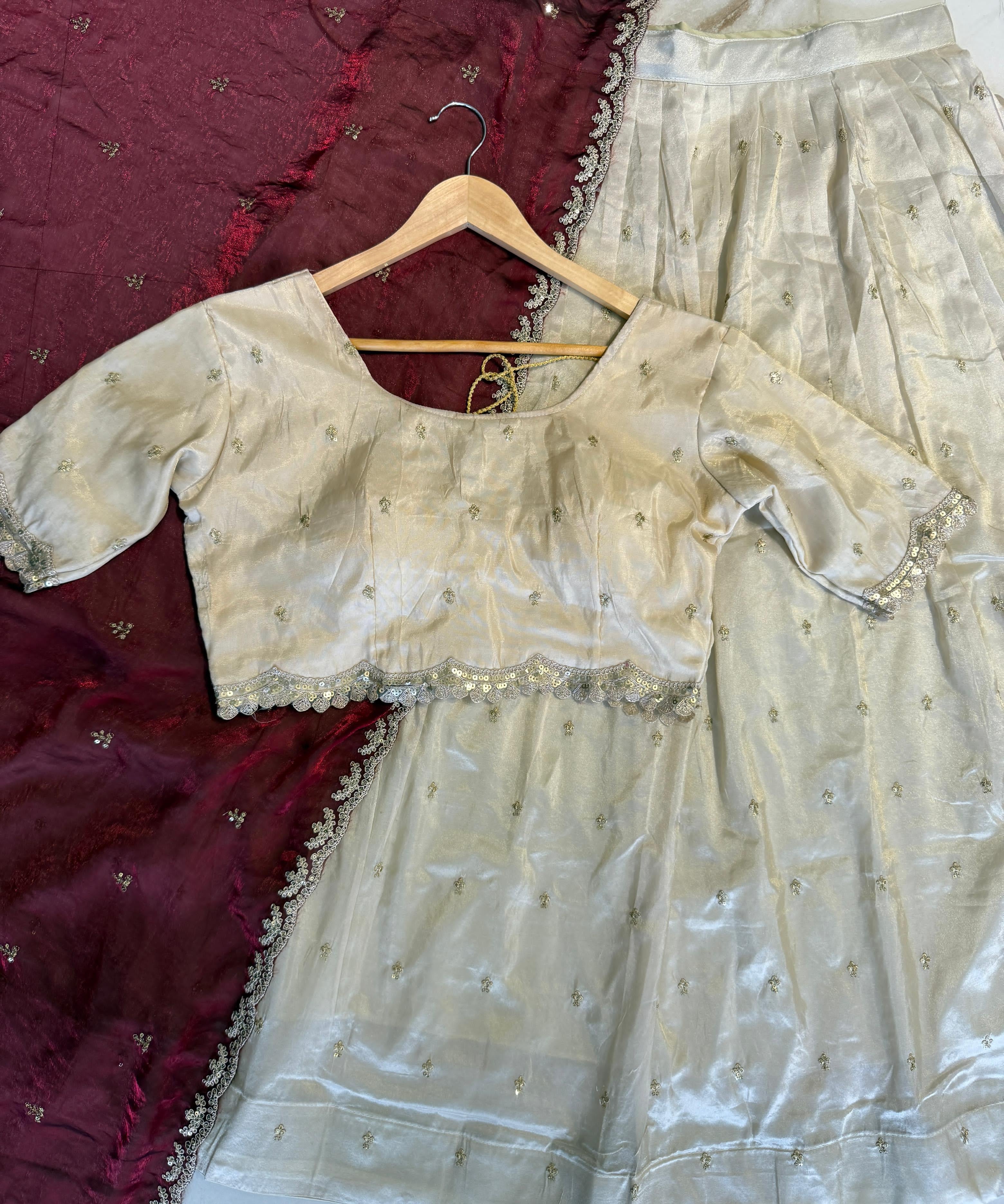 Traditional Tissue Silk Lehenga Choli