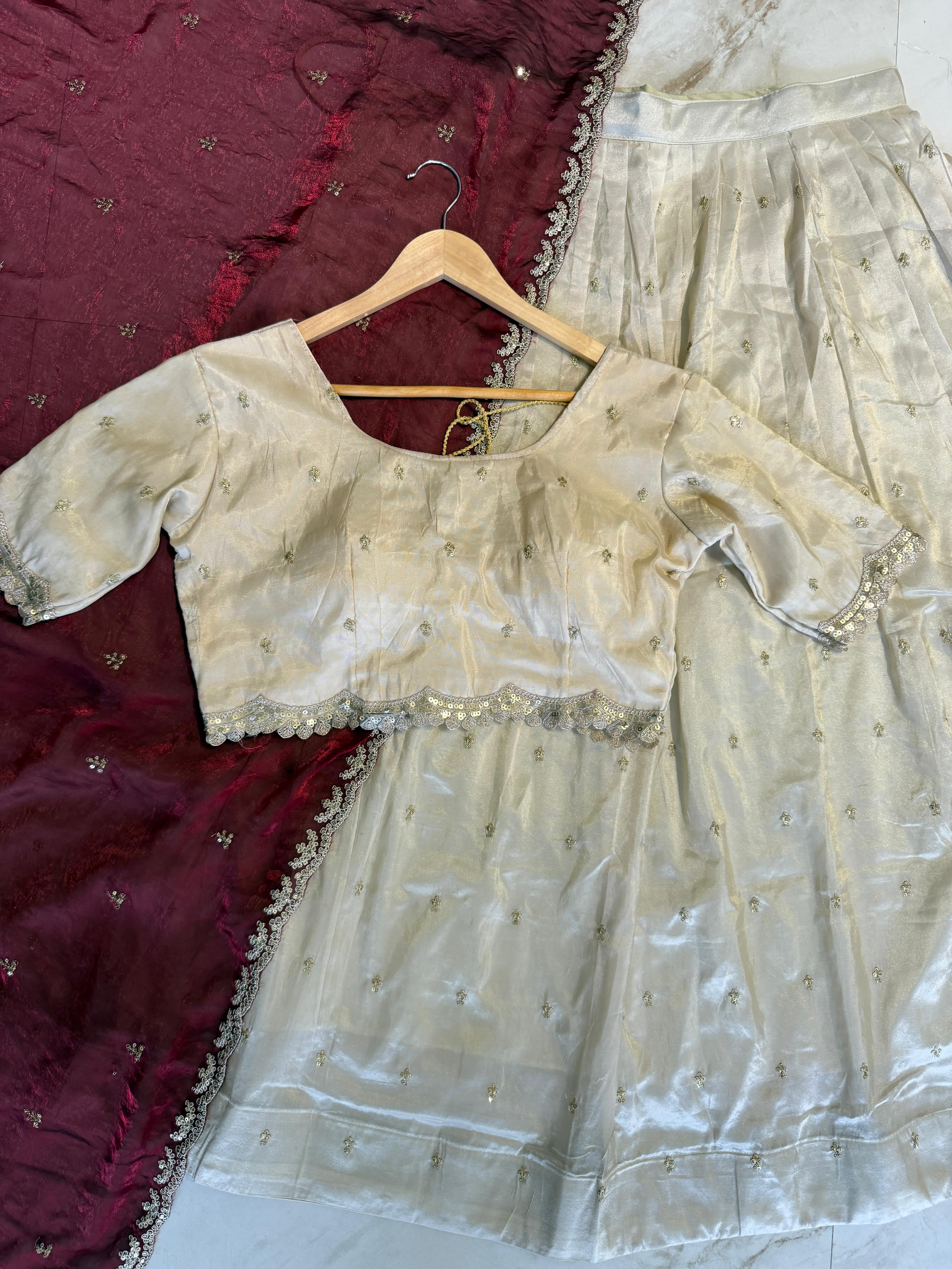 Traditional Tissue Silk Lehenga Choli