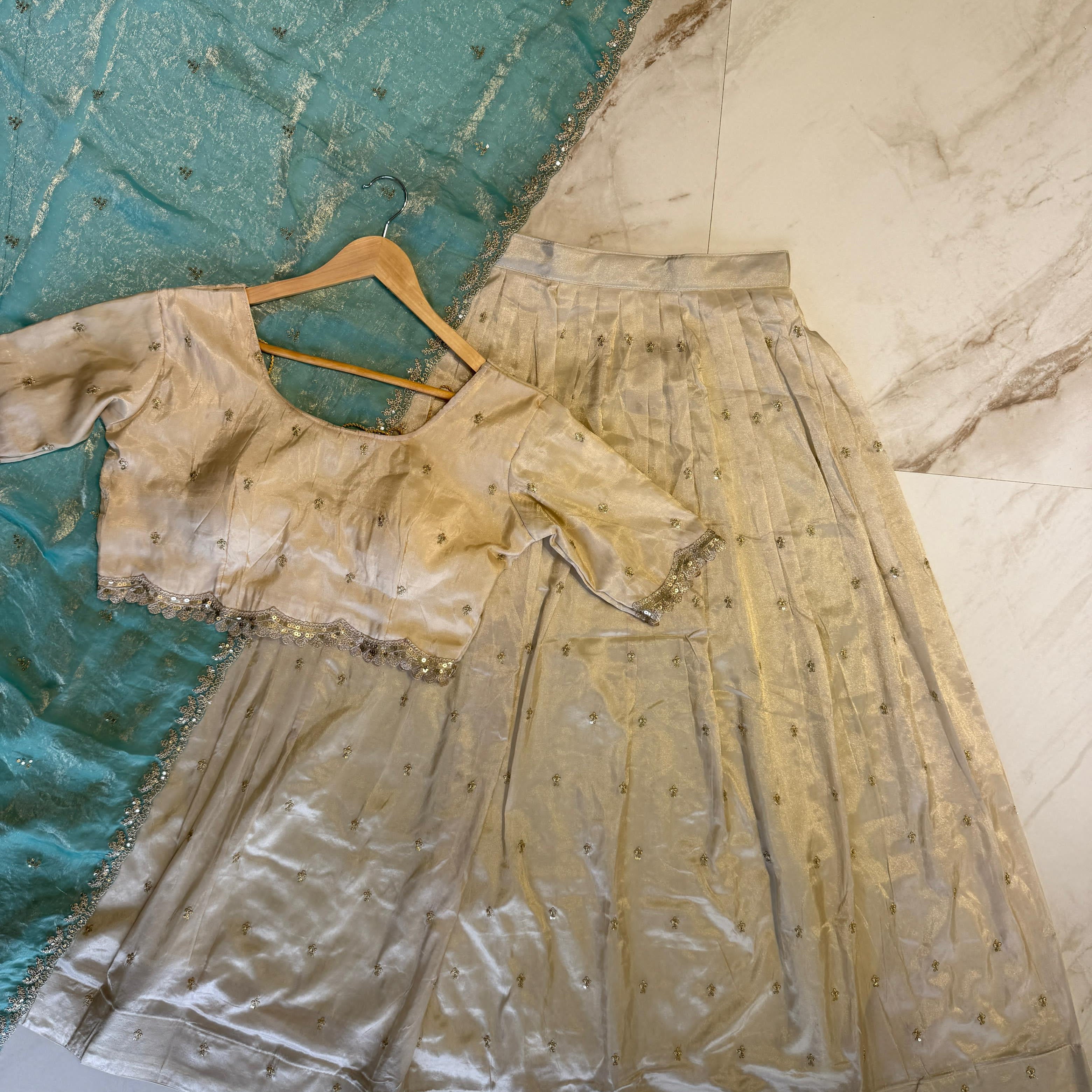 Traditional Tissue Silk Lehenga Choli