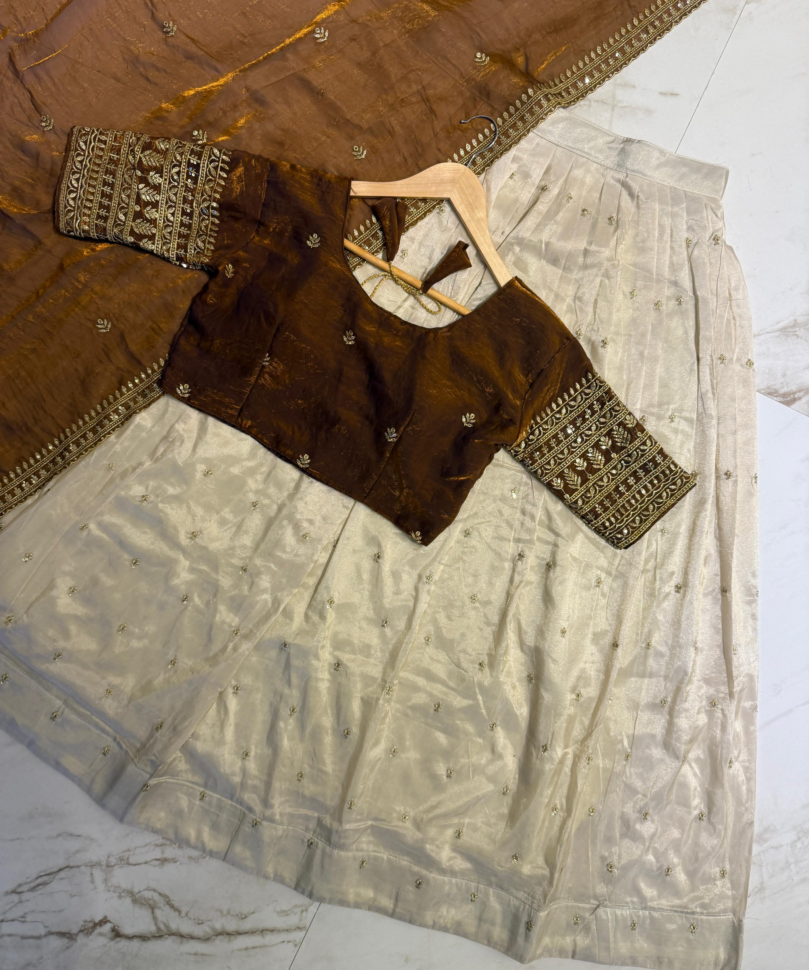 Traditional Tissue Silk Lehenga Choli