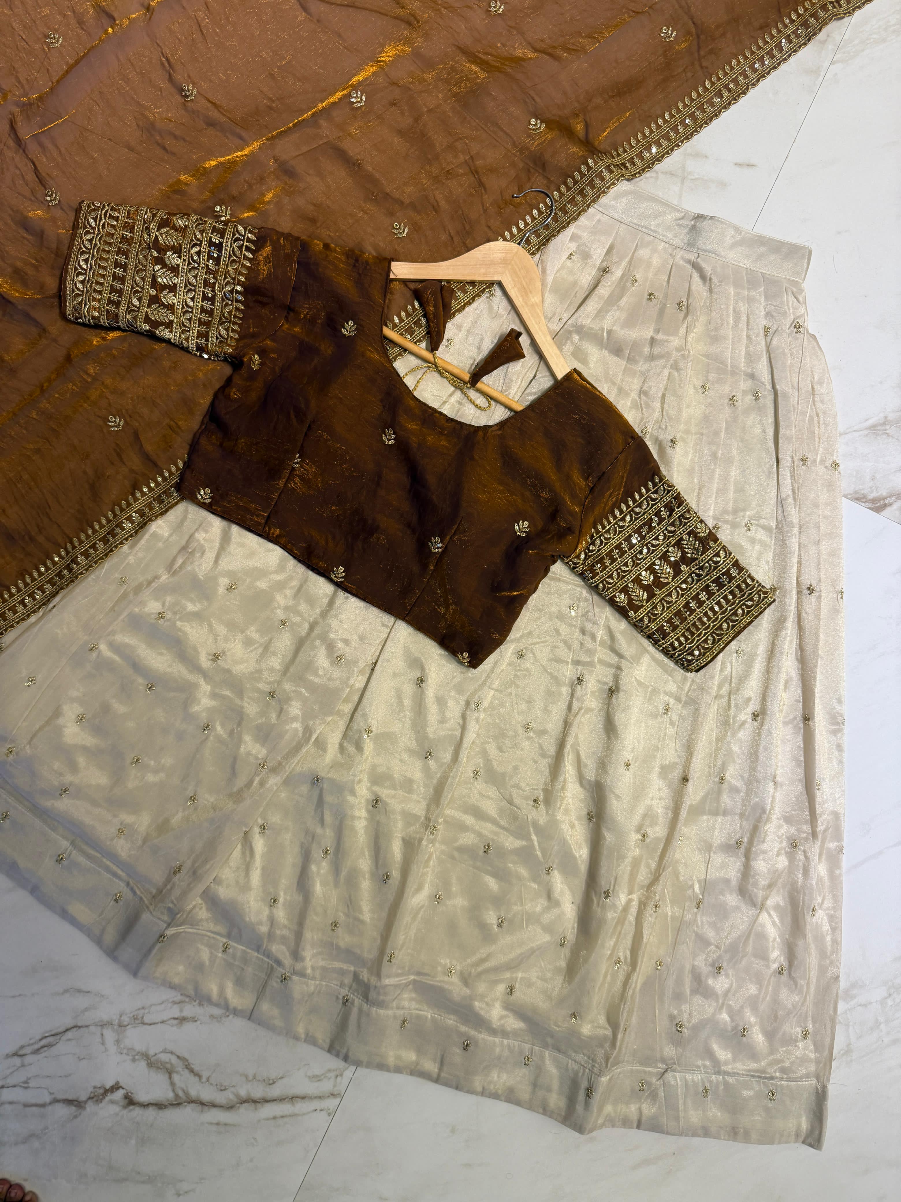 Traditional Tissue Silk Lehenga Choli