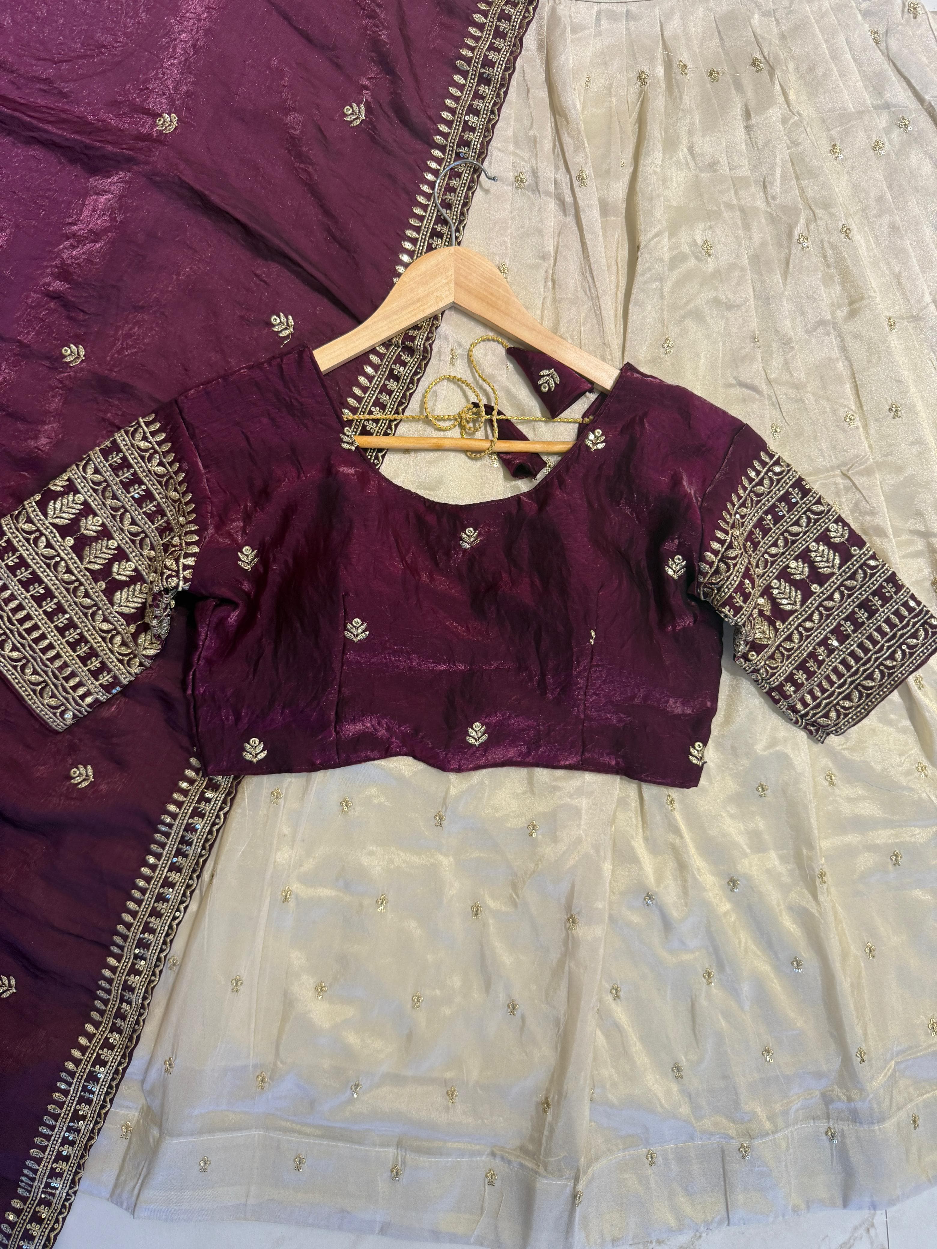 Traditional Tissue Silk Lehenga Choli