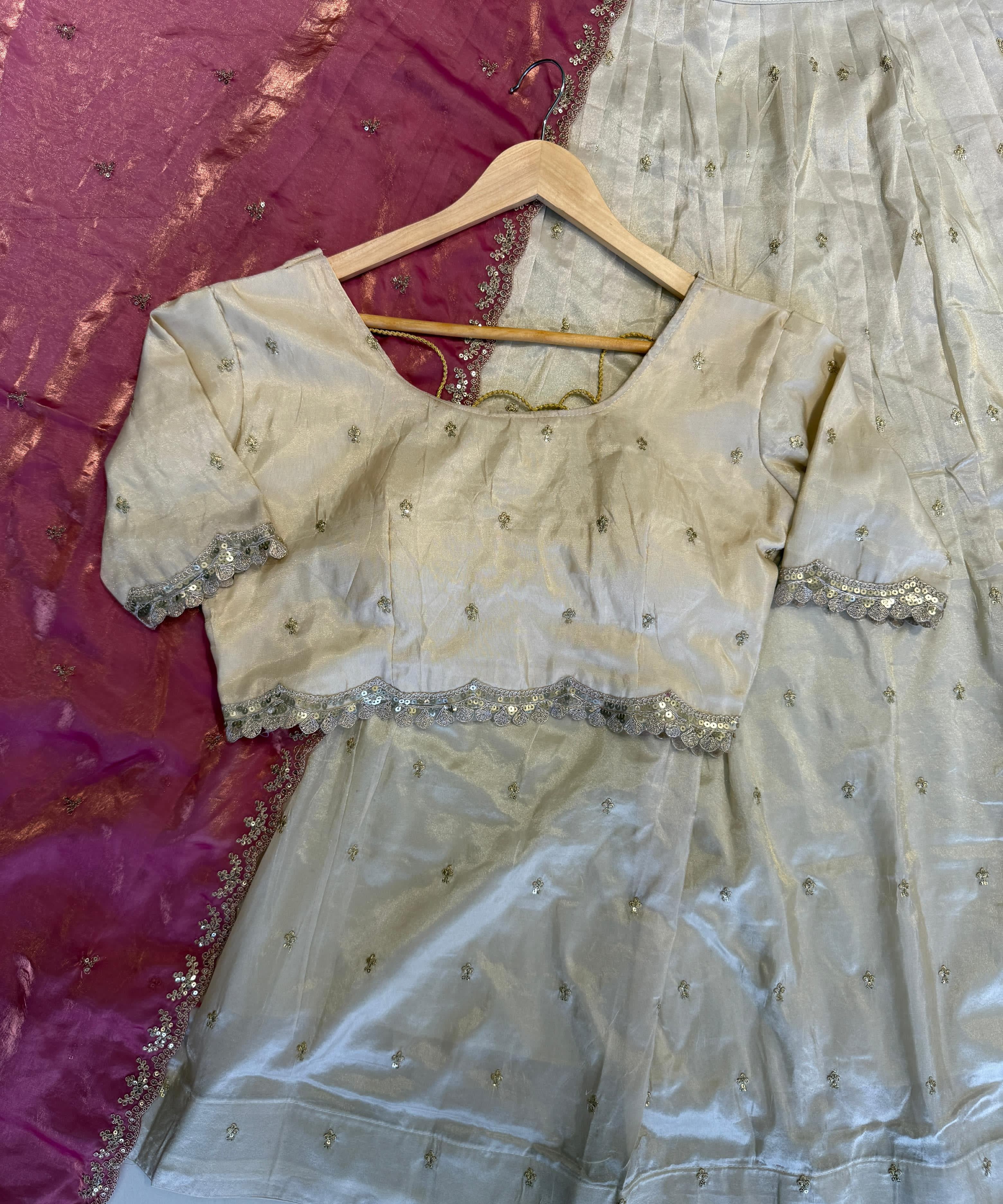 Traditional Tissue Silk Lehenga Choli