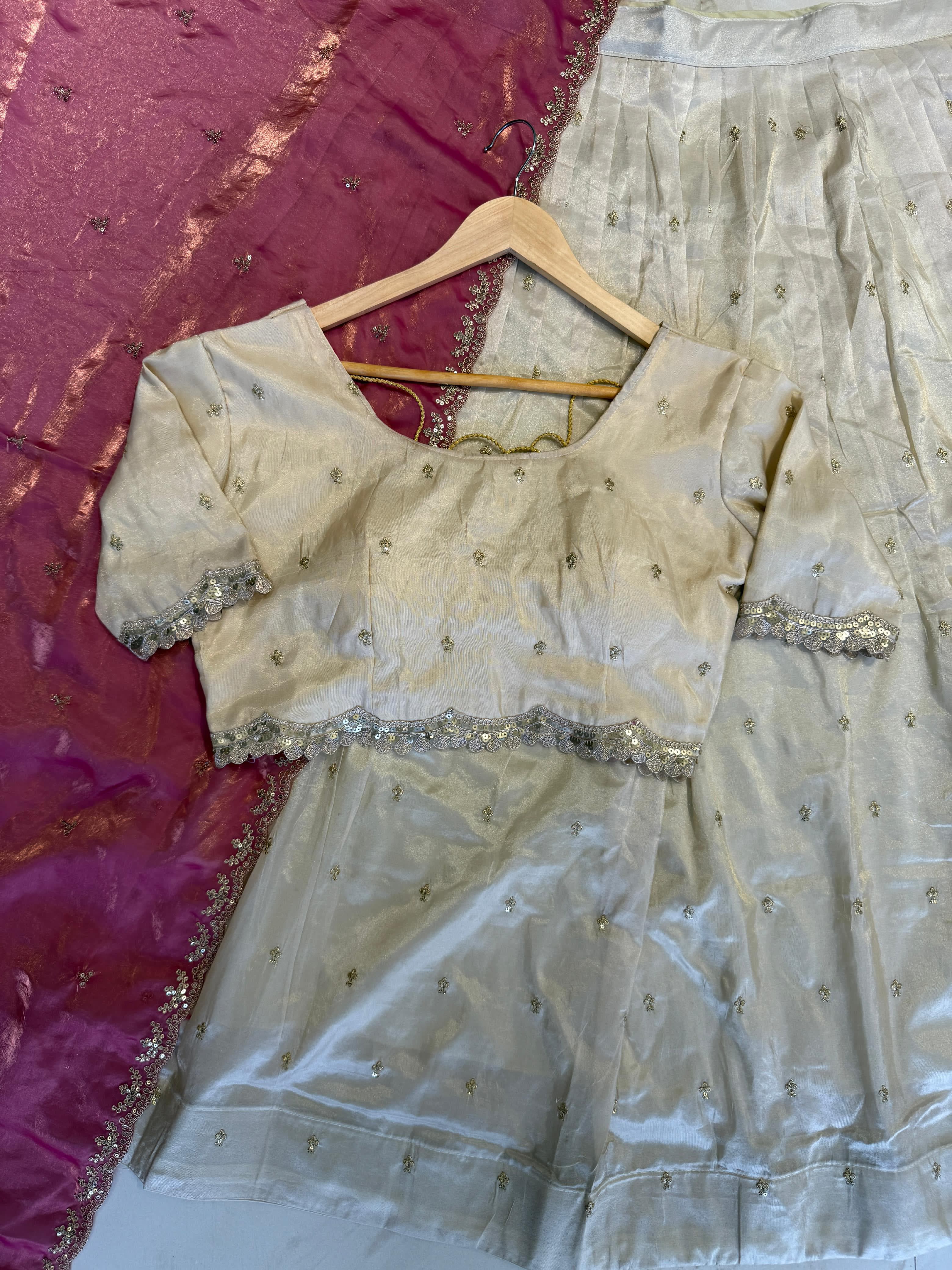 Traditional Tissue Silk Lehenga Choli