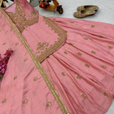 Classy Pakistani Silk Sharara Suit