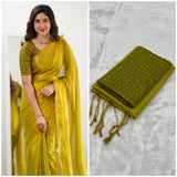 Delicated Blooms Tissue Silk Saree