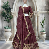Bandhej Georgette Digital Printed Lehenga