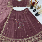 Bandhej Georgette Digital Printed Lehenga