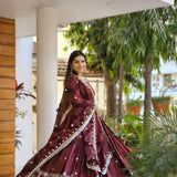 Bandhej Georgette Digital Printed Lehenga