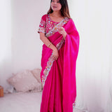 Pink Stylish Jimmy Choo Saree