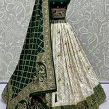 Elegant Look Georgette Satin Fabric Crafted Lehenga