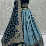 Elegant Look Georgette Satin Fabric Crafted Lehenga