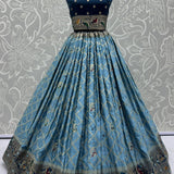 Elegant Look Georgette Satin Fabric Crafted Lehenga