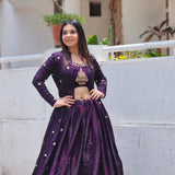Violet Fendy Silk Indo-Westrn