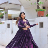 Violet Fendy Silk Indo-Westrn