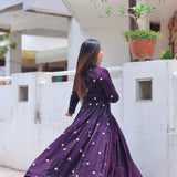 Violet Fendy Silk Indo-Westrn