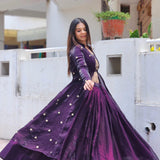 Violet Fendy Silk Indo-Westrn