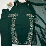 Bottle Green Roman Silk Suit