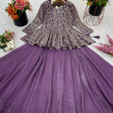 Ethnic Crunchy Silk Top Lehenga