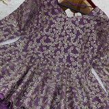 Ethnic Crunchy Silk Top Lehenga