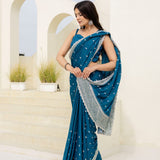 Elevate Adorned Chinon Saree