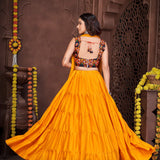Traditional Festive Crepe Lehenga