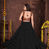 Traditional Festive Crepe Lehenga
