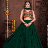 Traditional Festive Crepe Lehenga