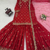 Creamy Stylish Georgette Suit
