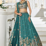 Premium Bridal Chiffon Sequinse Lehenga