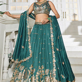 Premium Bridal Chiffon Sequinse Lehenga
