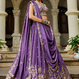 Premium Bridal Chiffon Sequinse Lehenga