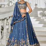 Premium Bridal Chiffon Sequinse Lehenga