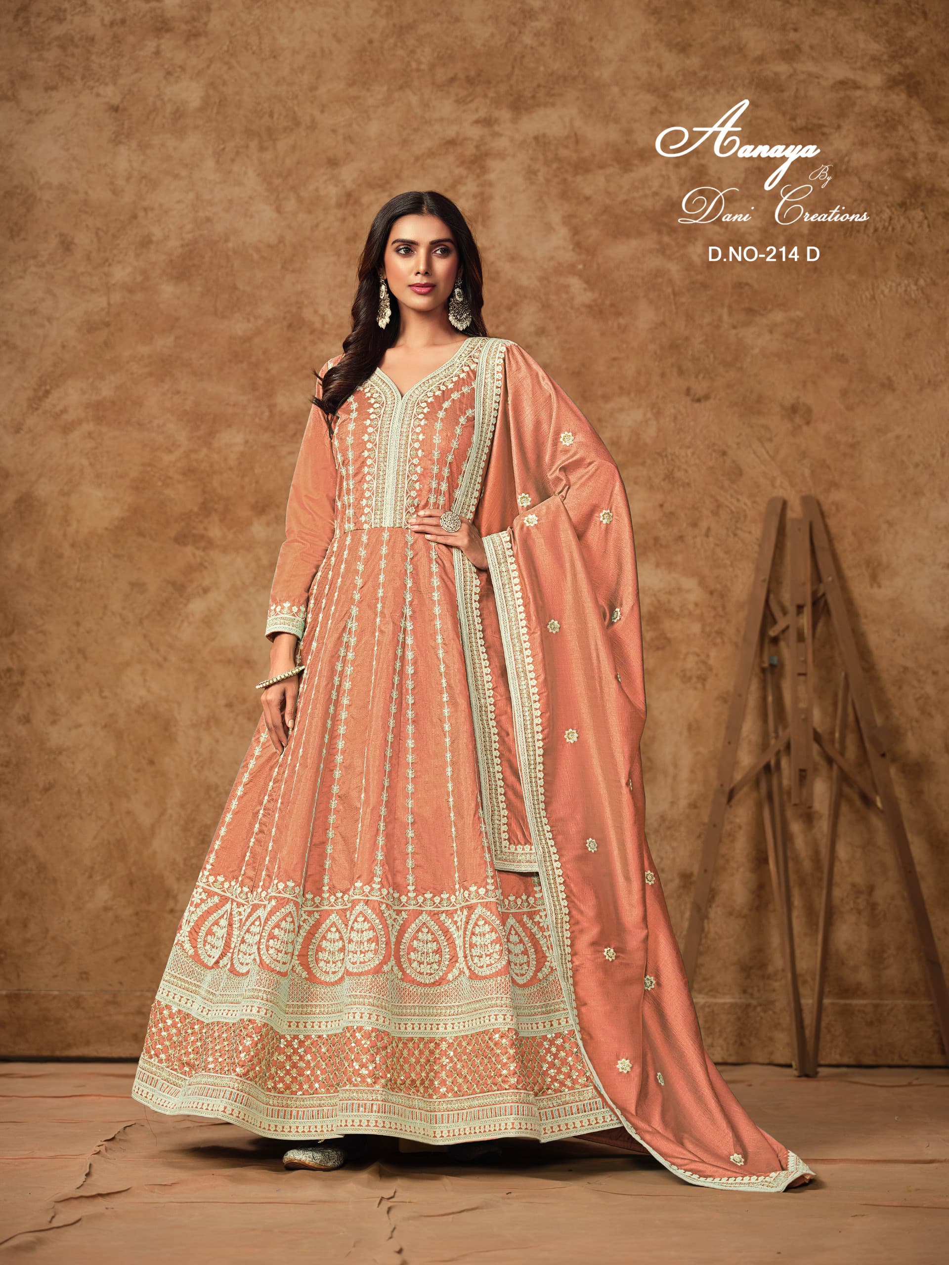 Designer Wedding Cotton Anarkali Suit