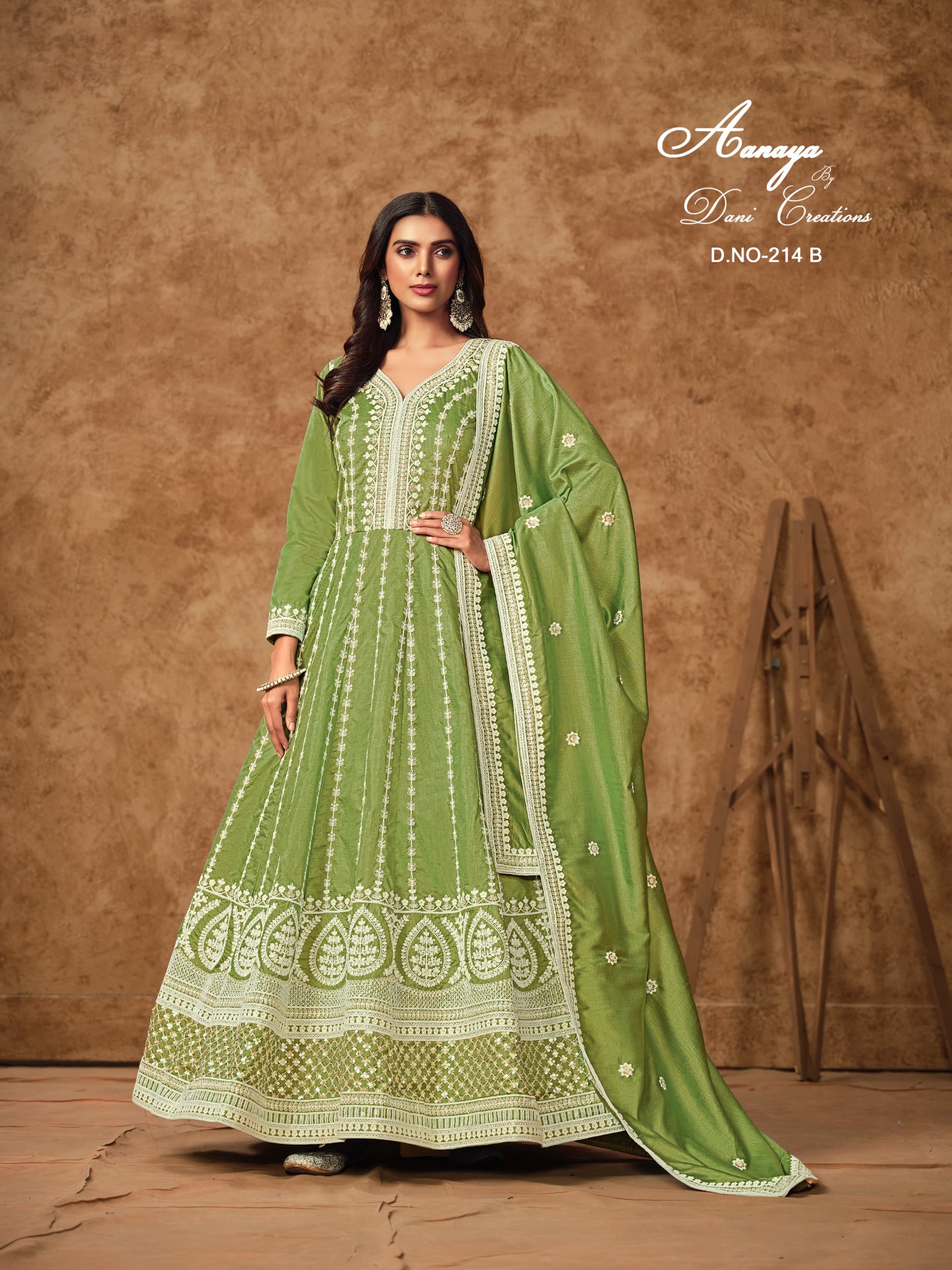 Designer Wedding Cotton Anarkali Suit