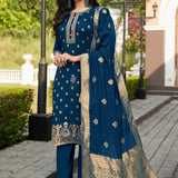 Festive Dola Silk Straight Suit