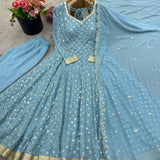 Festive Embroidered Anarkali Gown