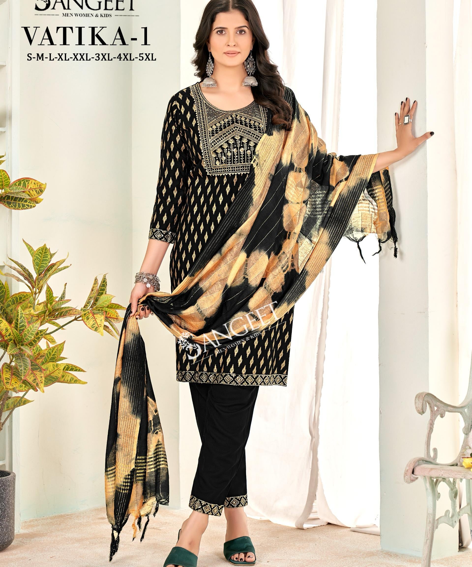 Black Elegance Fendy Suit PLazzo