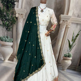 New Launching Coming Beautiful Pure Chinon silk LEHENGA