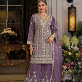 Designer Simmer Silk Anarkali Suit