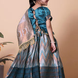 Traditional Zig Zag Kids Lehenga