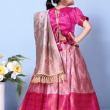 Traditional Zig Zag Kids Lehenga