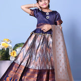 Traditional Zig Zag Kids Lehenga